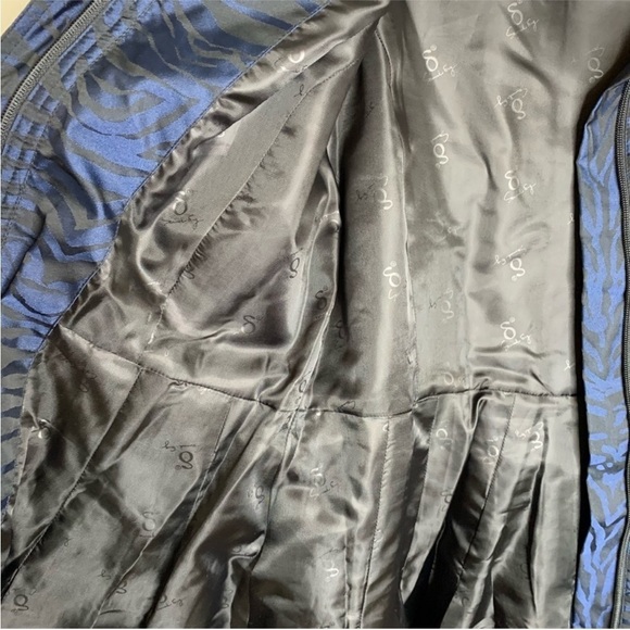 SAMUEL DONG Bubble Dress Coat, Midnight Zebra, Fabric From Italy, M - Picture 6 of 14